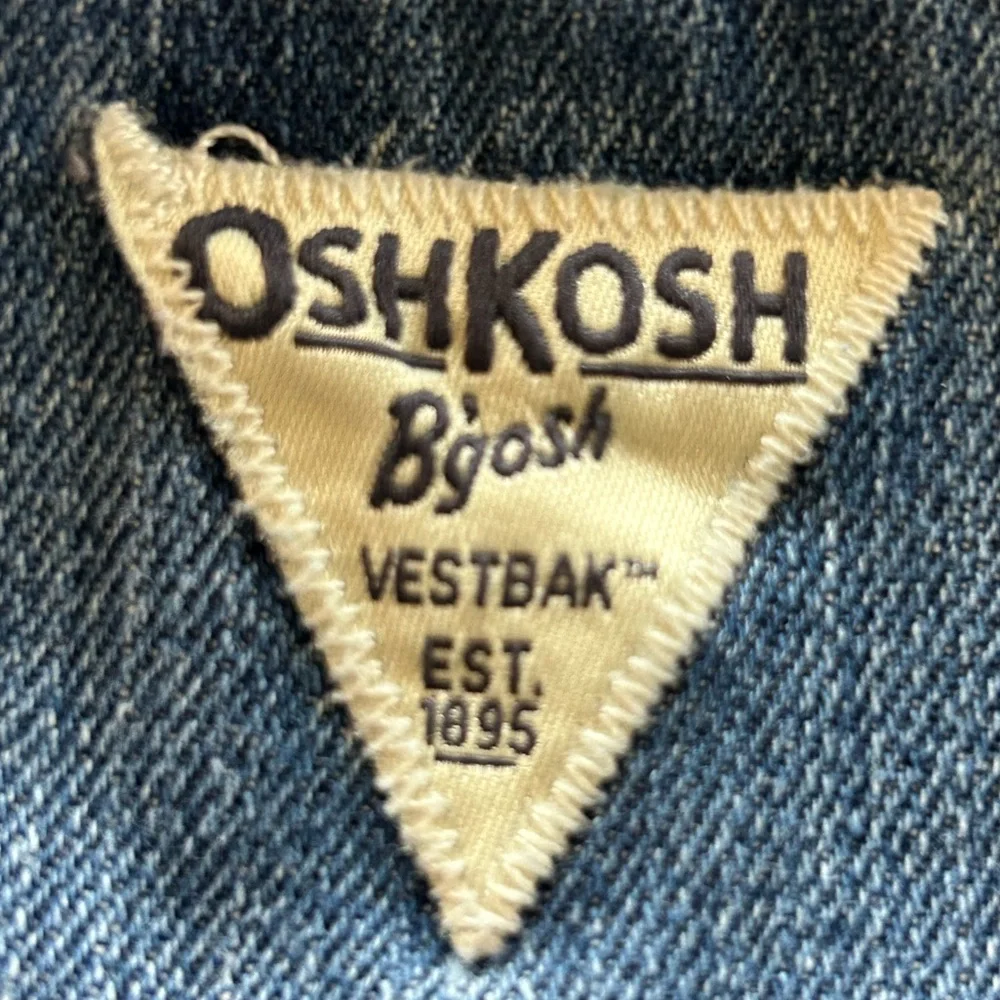 Oshkosh B'Gosh Denim Overalls with Floral fold cuffs Size:2T
